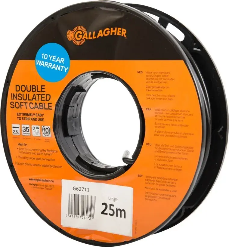 G627 2.5mm Double Insulated Soft Cable, 30 deg