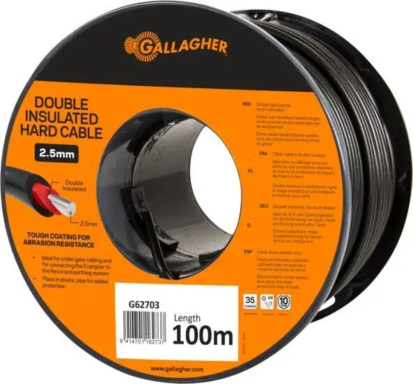 G627 2.5mm Double Insulated Hard Cable, 30 deg